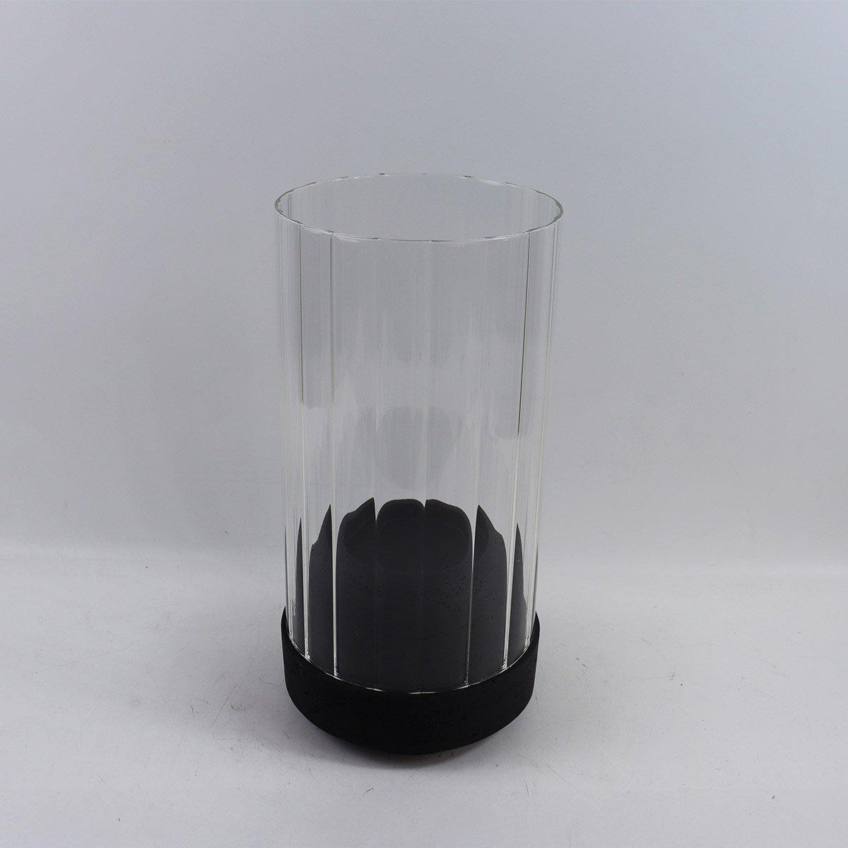 Foggy Candle Holder Black 15X15X30.5 cm