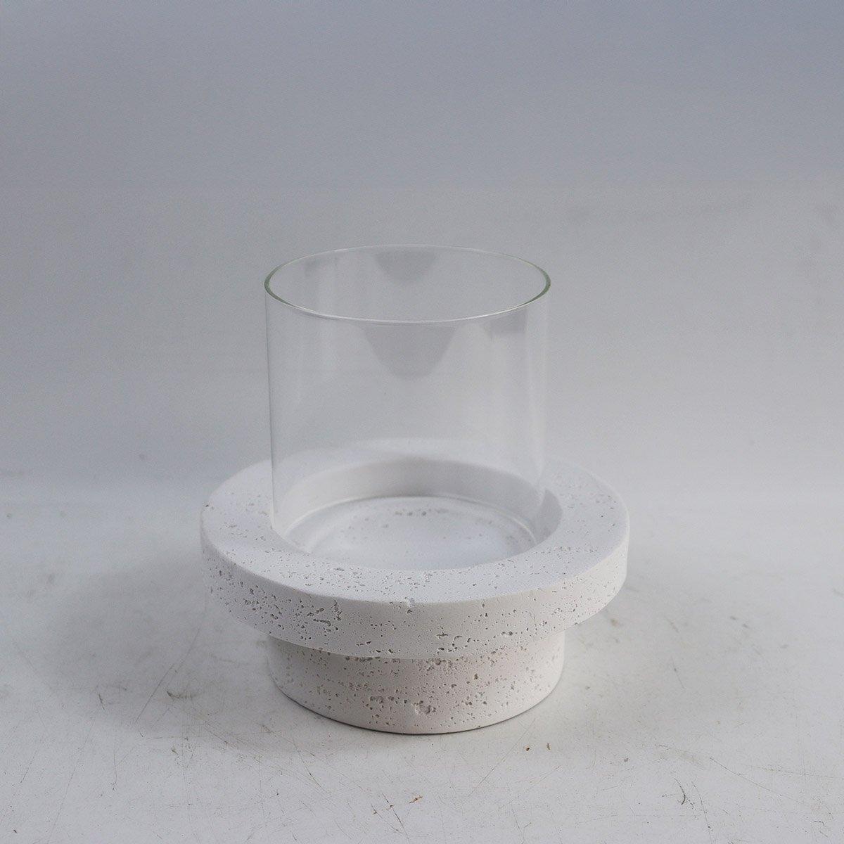 Bella Candle Holder White 15.5X15.5X17 cm