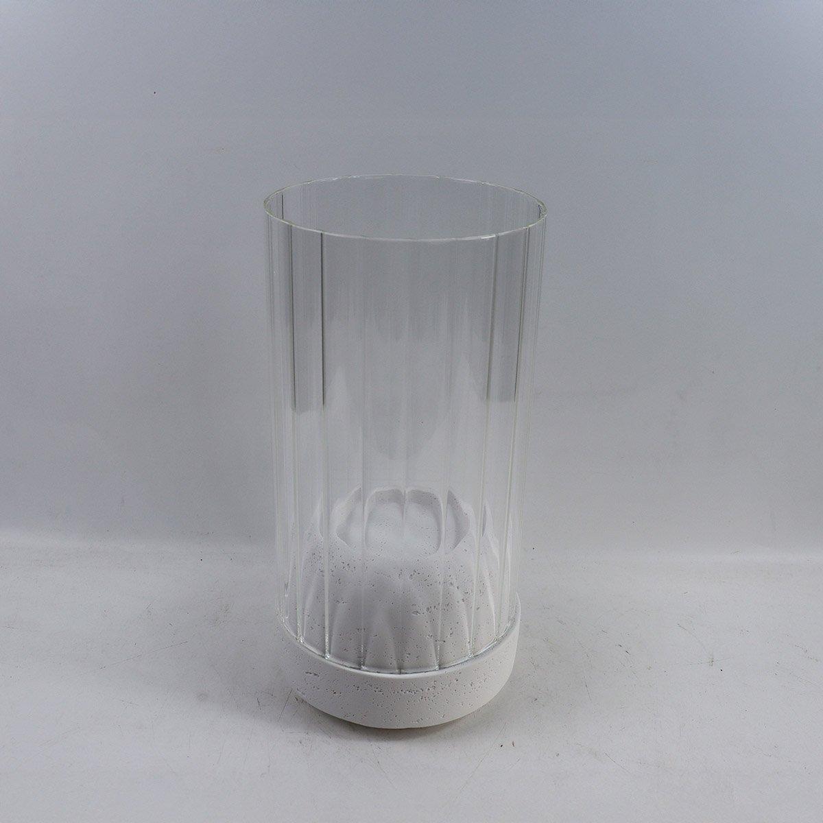 Foggy Candle Holder White 15X15X30.5 cm