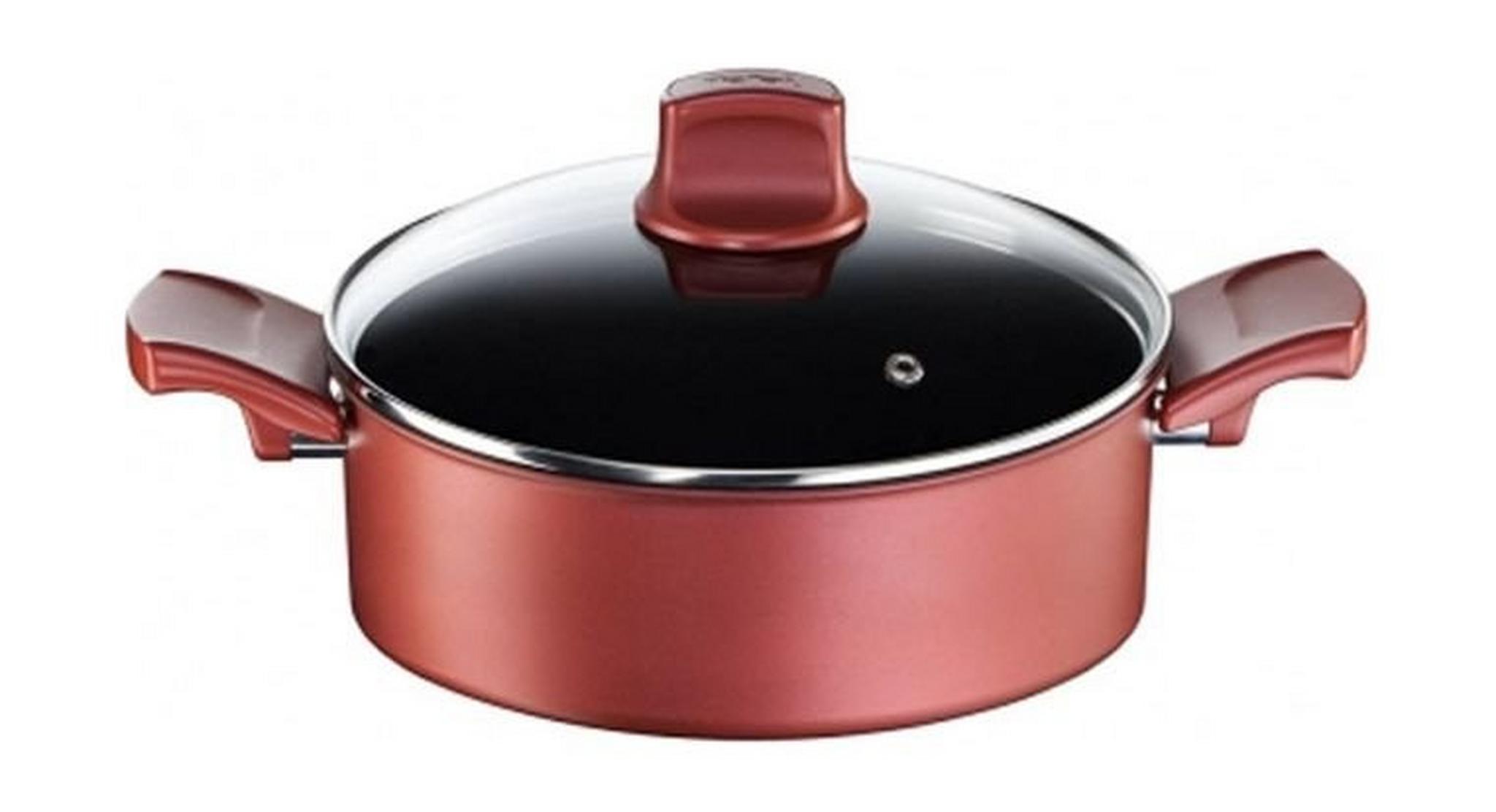 Tefal 20cm Character Dutch Oven Pot - Rio Red