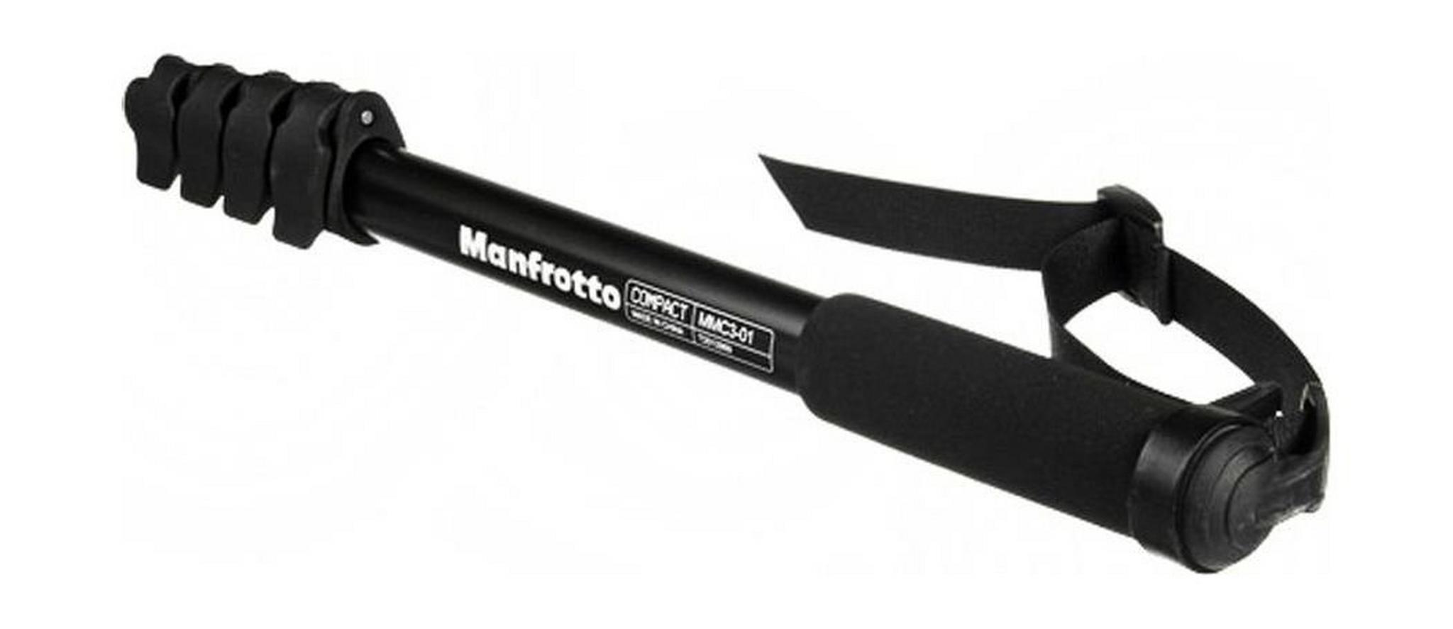 Manfrotto Compact 145.5cm Aluminum Monopod (MMCOMPACT-BK) - Black