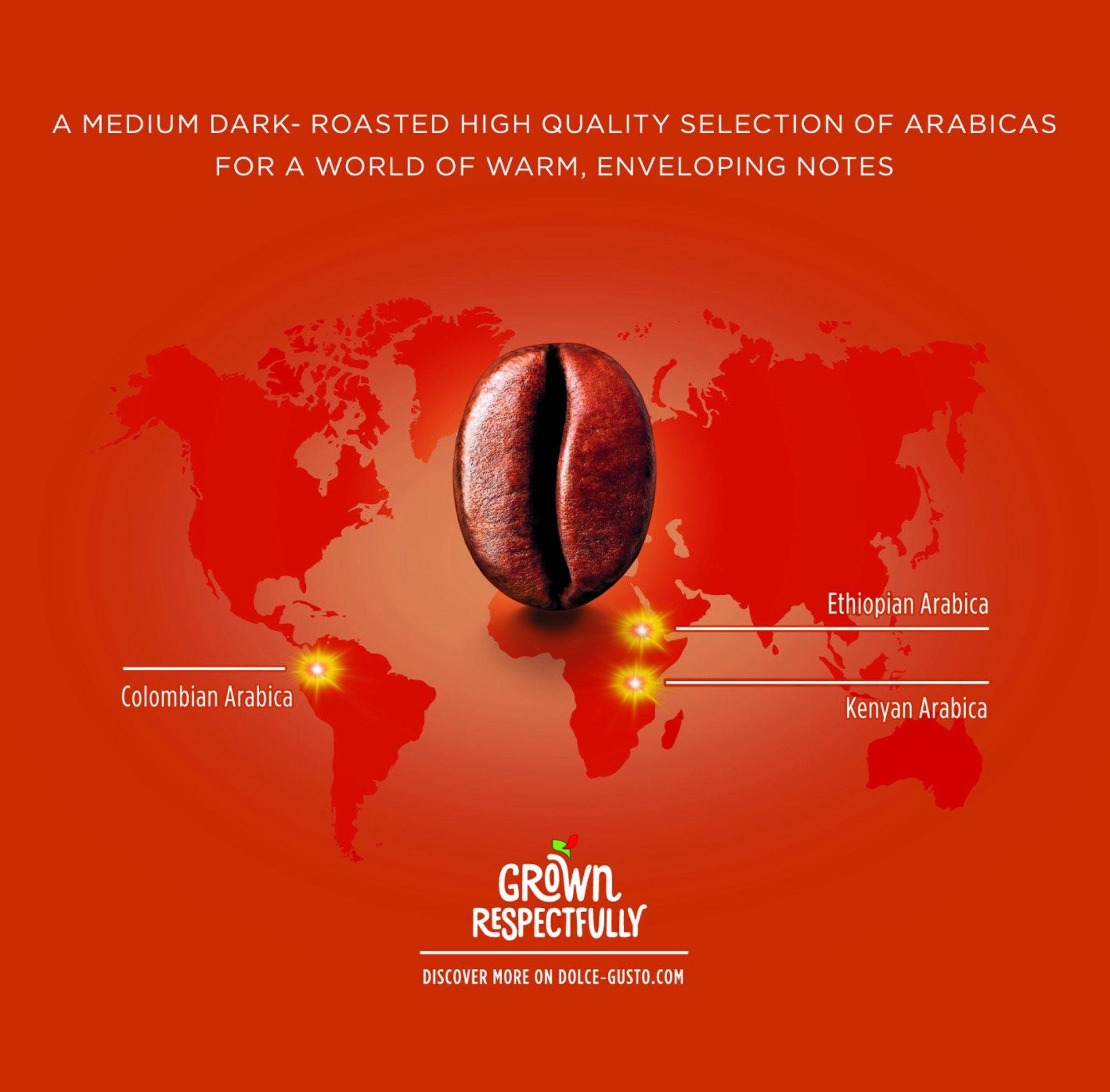 علبة كبسولات جراند إنتينسو من نسكافيه دولتشي جوستو – ١٦ كبسولة