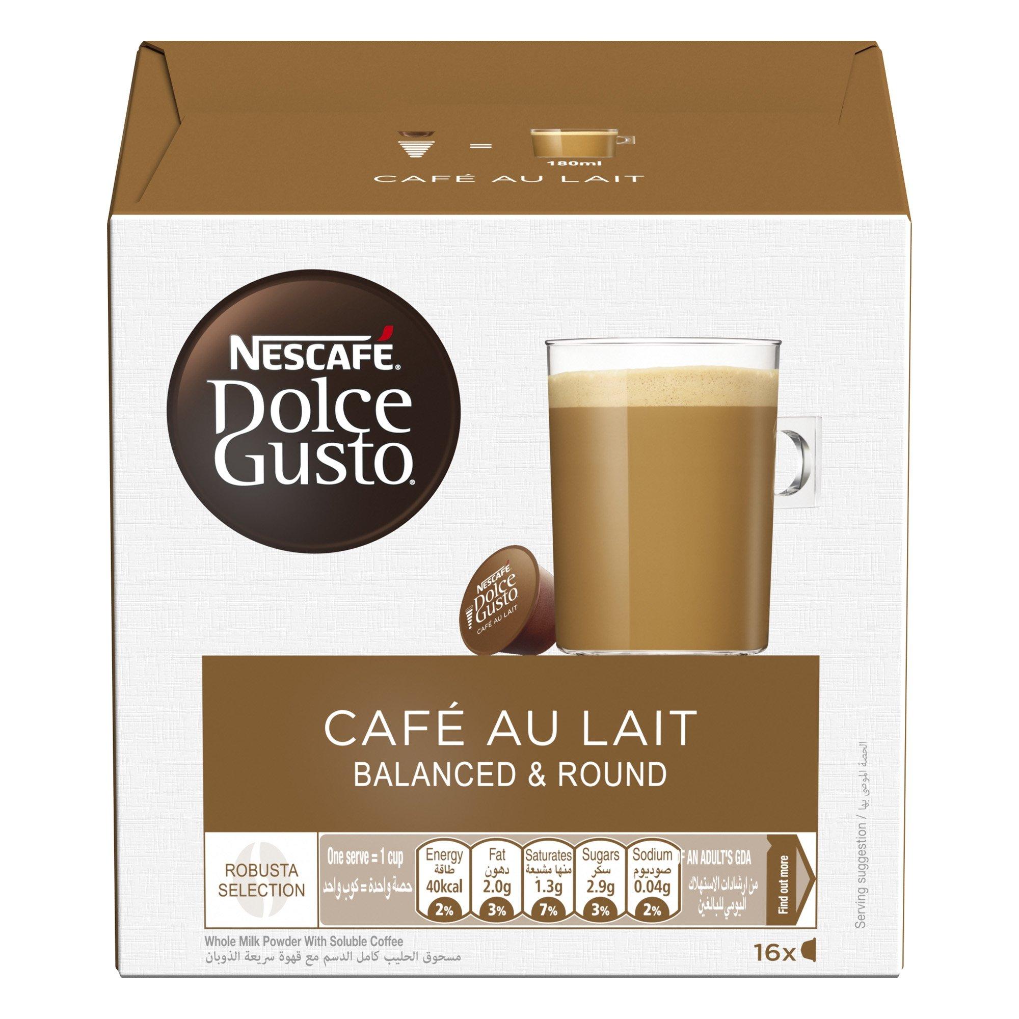 Dolce Gusto Nescafe Cafe Au Lait - Coffee Pods