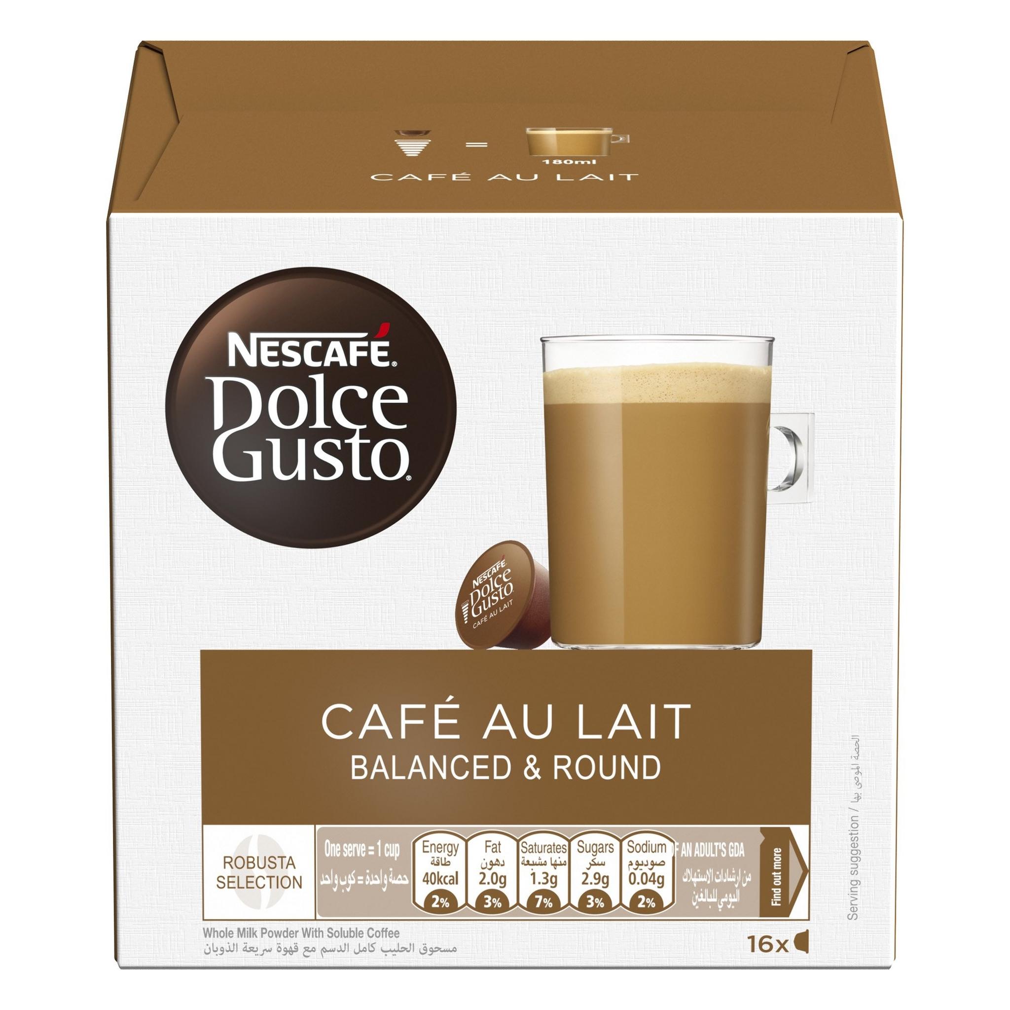 Dolce Gusto Nescafe Cafe Au Lait - Coffee Pods