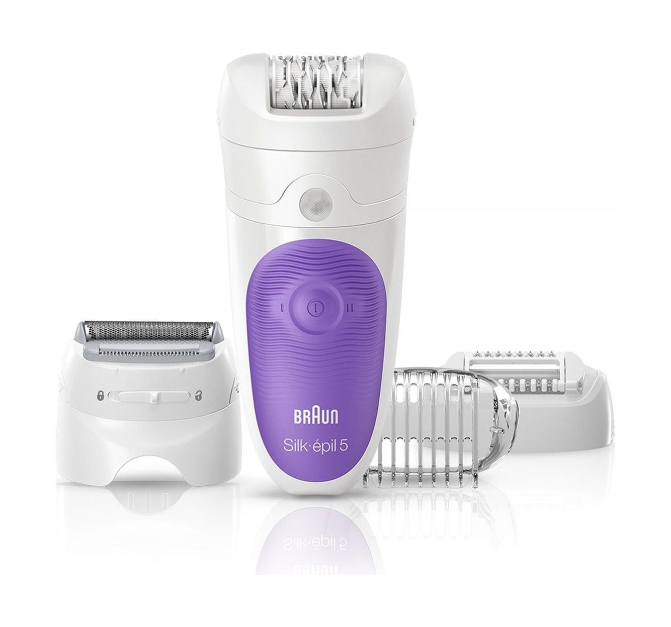 Braun Wet & Dry Silk-épil 5 Epilator (SE 5541) – Purple / White
