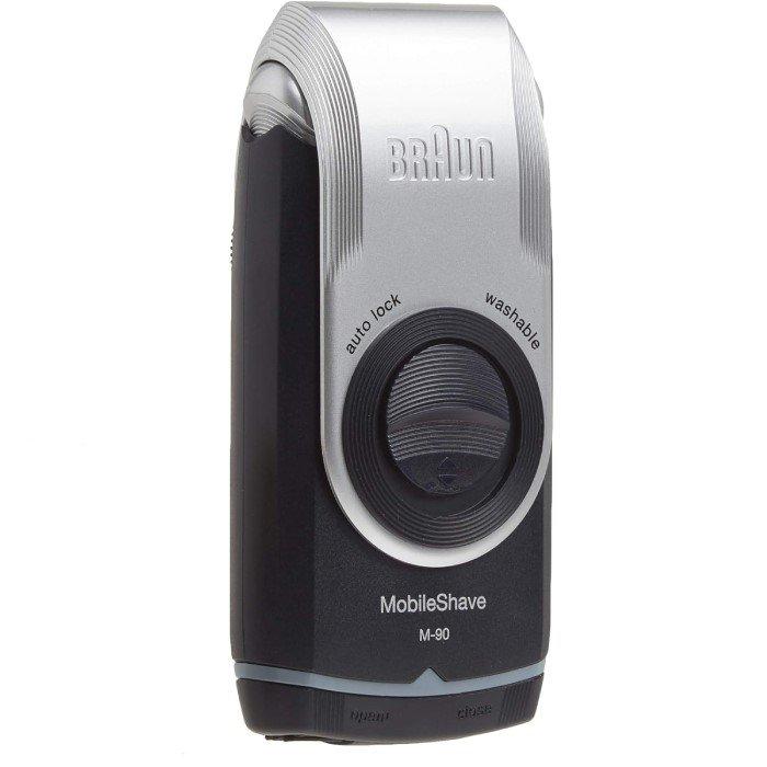 Braun M90 Mobile Wet and Dry Shaver – Black/Silver
