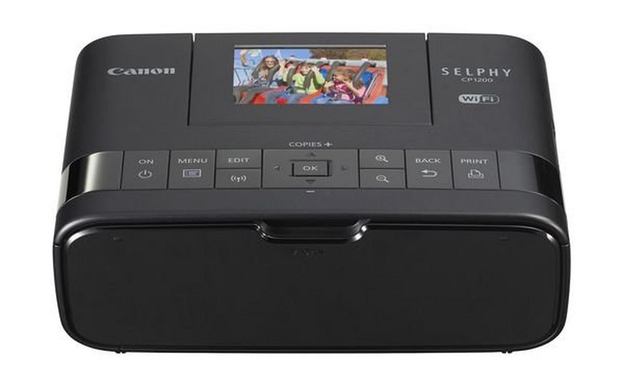 Canon SELPHY Wireless Compact Photo Printer (CP1200) – Black