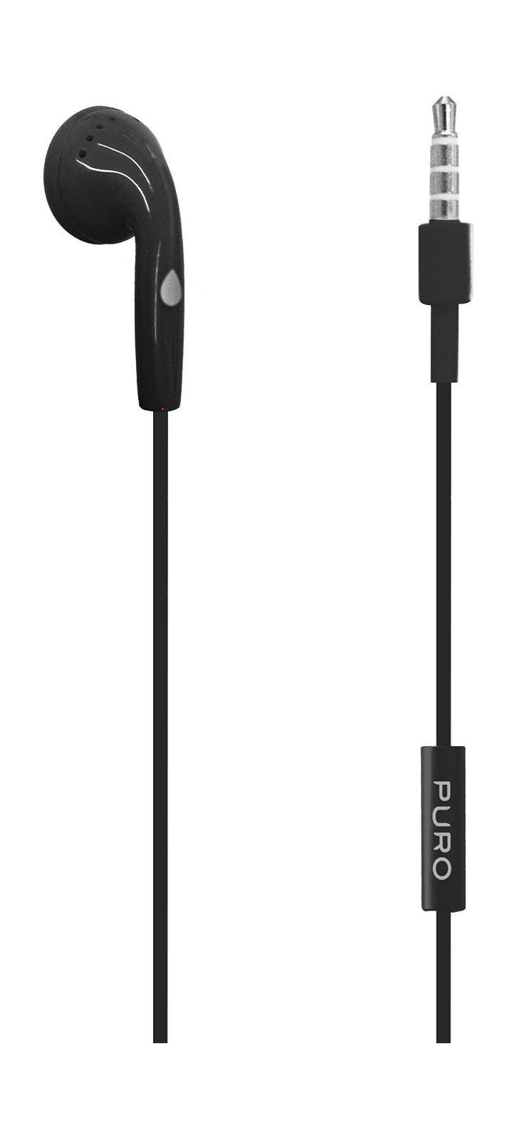Puro Mono Round Wired Inear Earphone with Mic Black Price in Kuwait