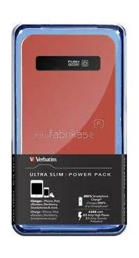 Verbatim Ultraslim USB Powerbank4200mAh (98453) - Red