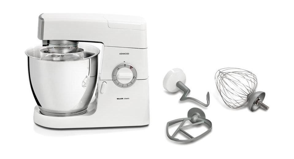 ماكينة المطبخ الكلاسيكية ماجور سعة ٦.٧ لتر وقوة ٩٠٠ واط من كينوود – أبيض مع فضي (KM636/002)