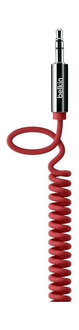 Belkin MixIT Coiled Aux Audio 1.8m Cable - Red (BKN-AV10126CW06-RE)