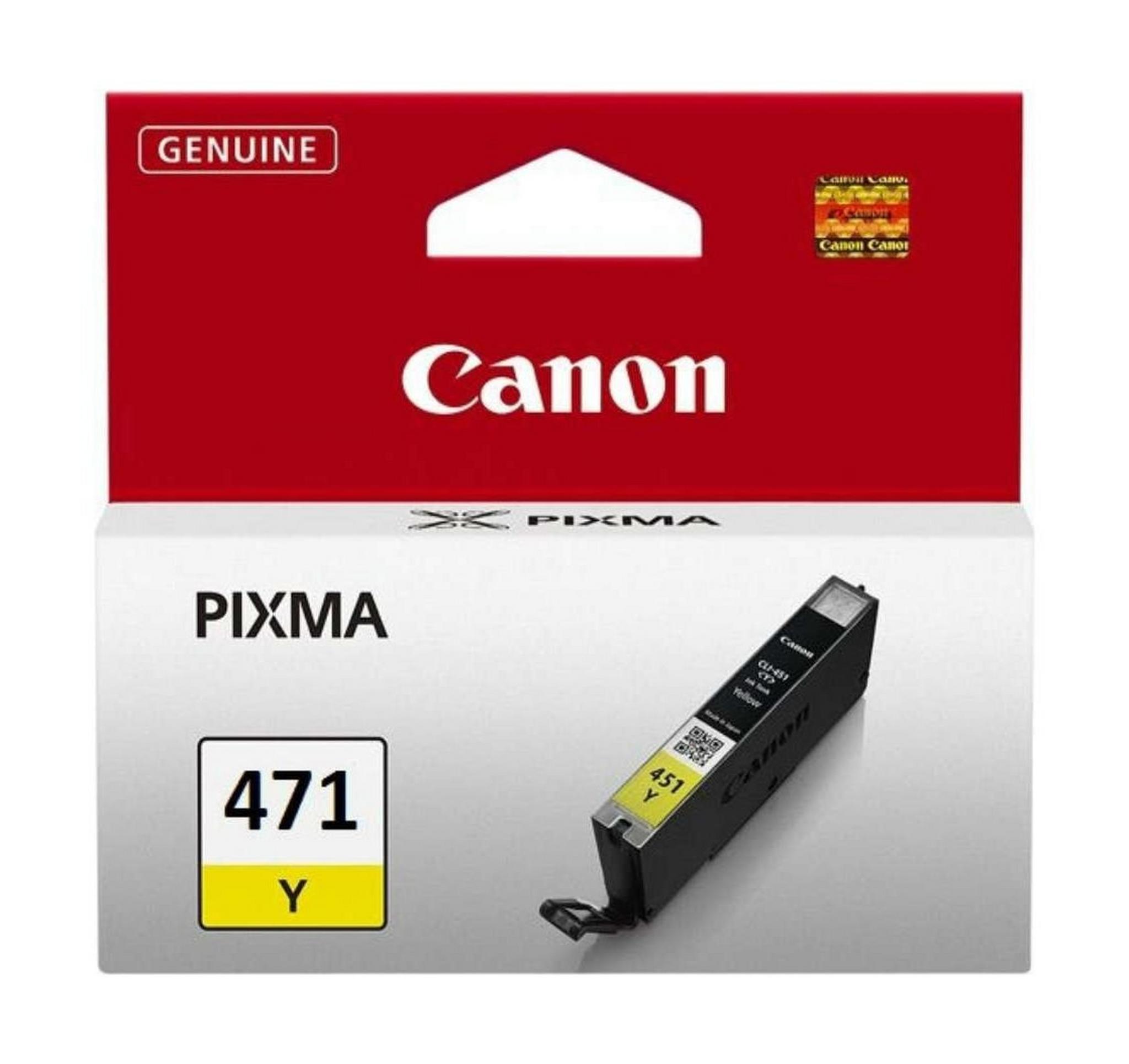 Canon CLI-471Y For Inkjet Printing 330 Page Yield (0403C001AA) - Yellow