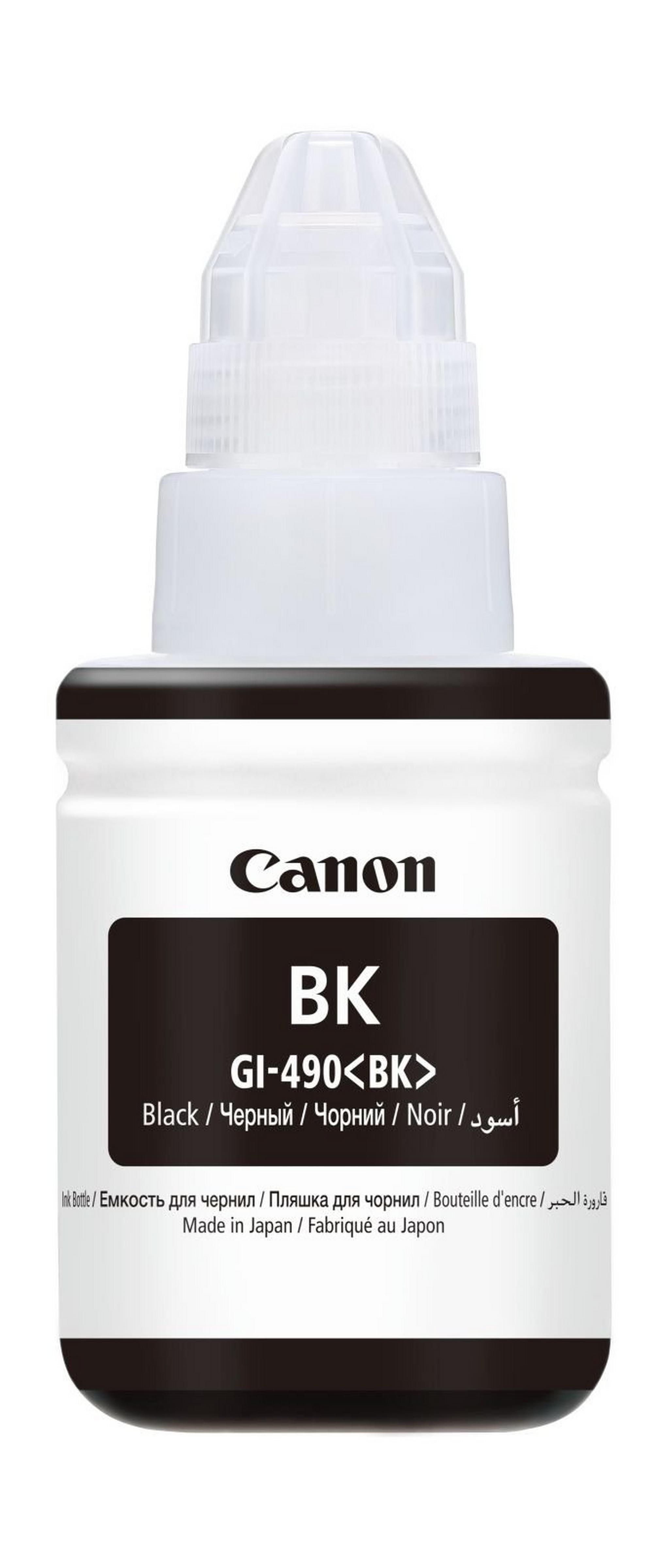 Canon GI-490 135ml Ink Bottle For Inkjet Printing (0663C001AA)- Black