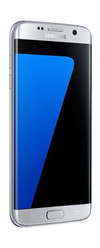 سامسونج جالاكسي إس ٧ إيدج - ٣٢ جيجابايت - ١٢ ميجابكسل - ٤جي إل تي إي - ٥.٥ بوصة - يدعم خطين مع شاحن - فضي