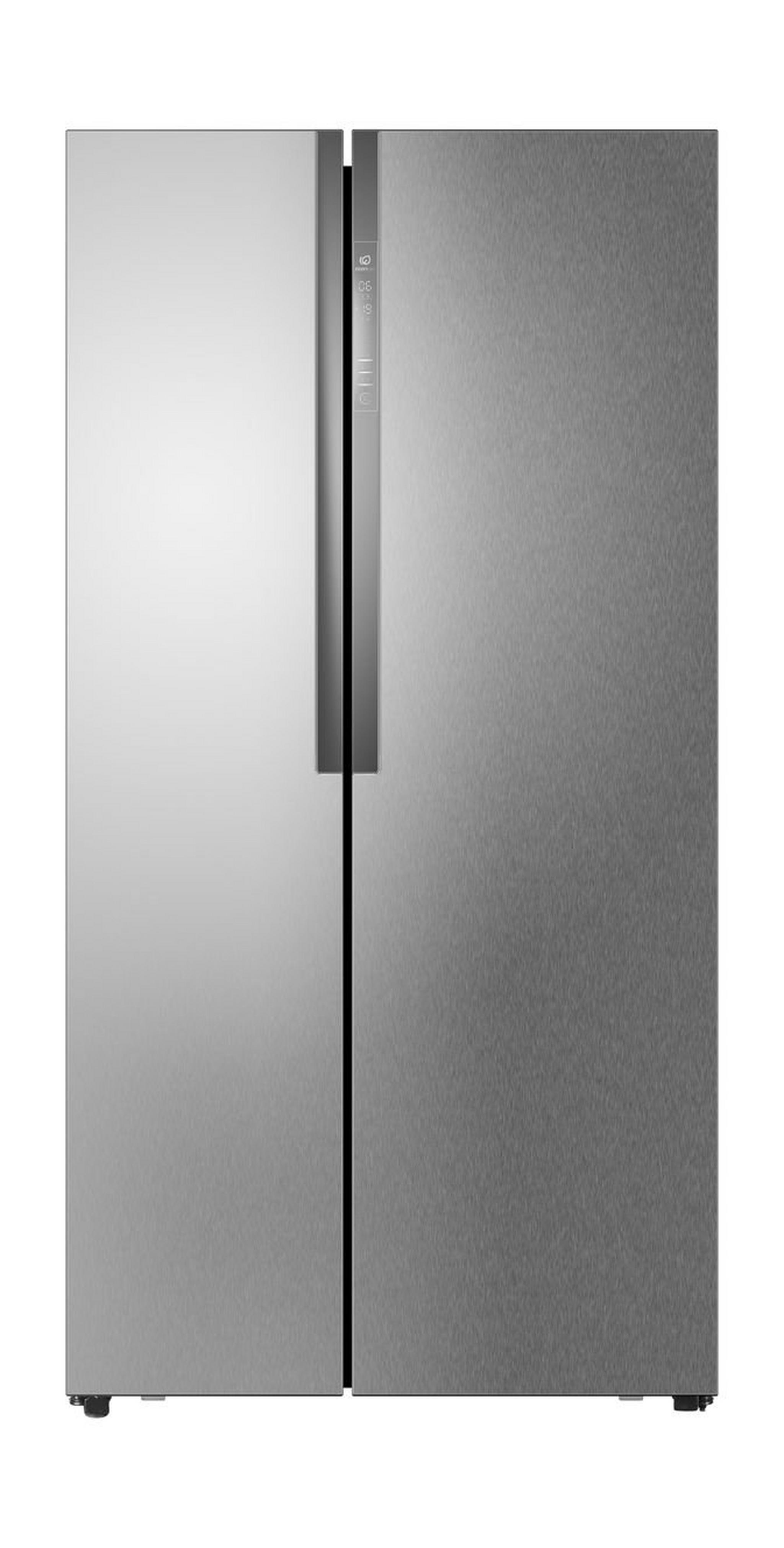 Haier 18.4 Cft. Side By Side Refrigerator (HRF-618DM6) – Silver