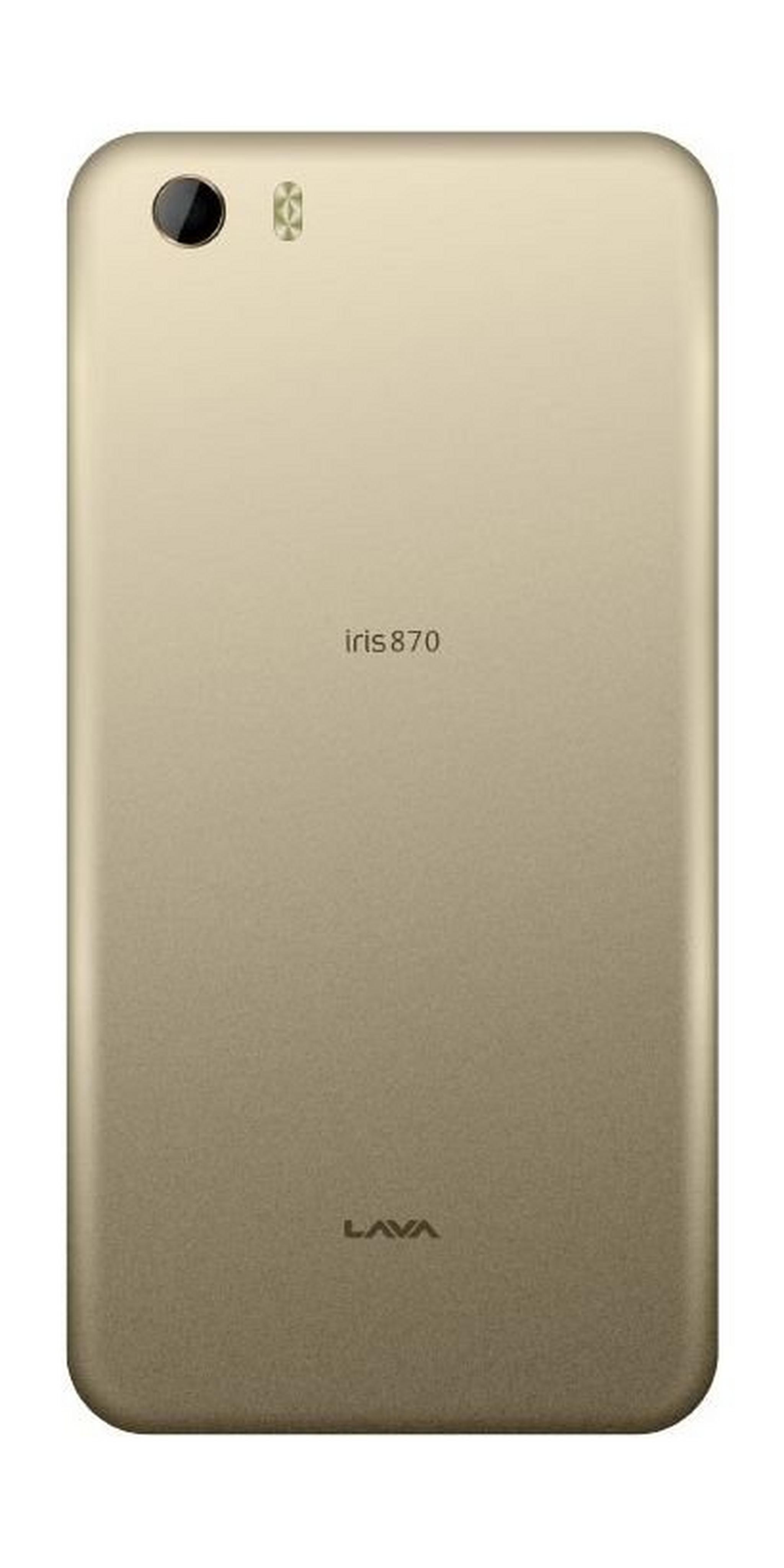 Lava Iris 870 16GB 8MP 4G LTE 5-Inch Dual-Sim Smartphone – Gold