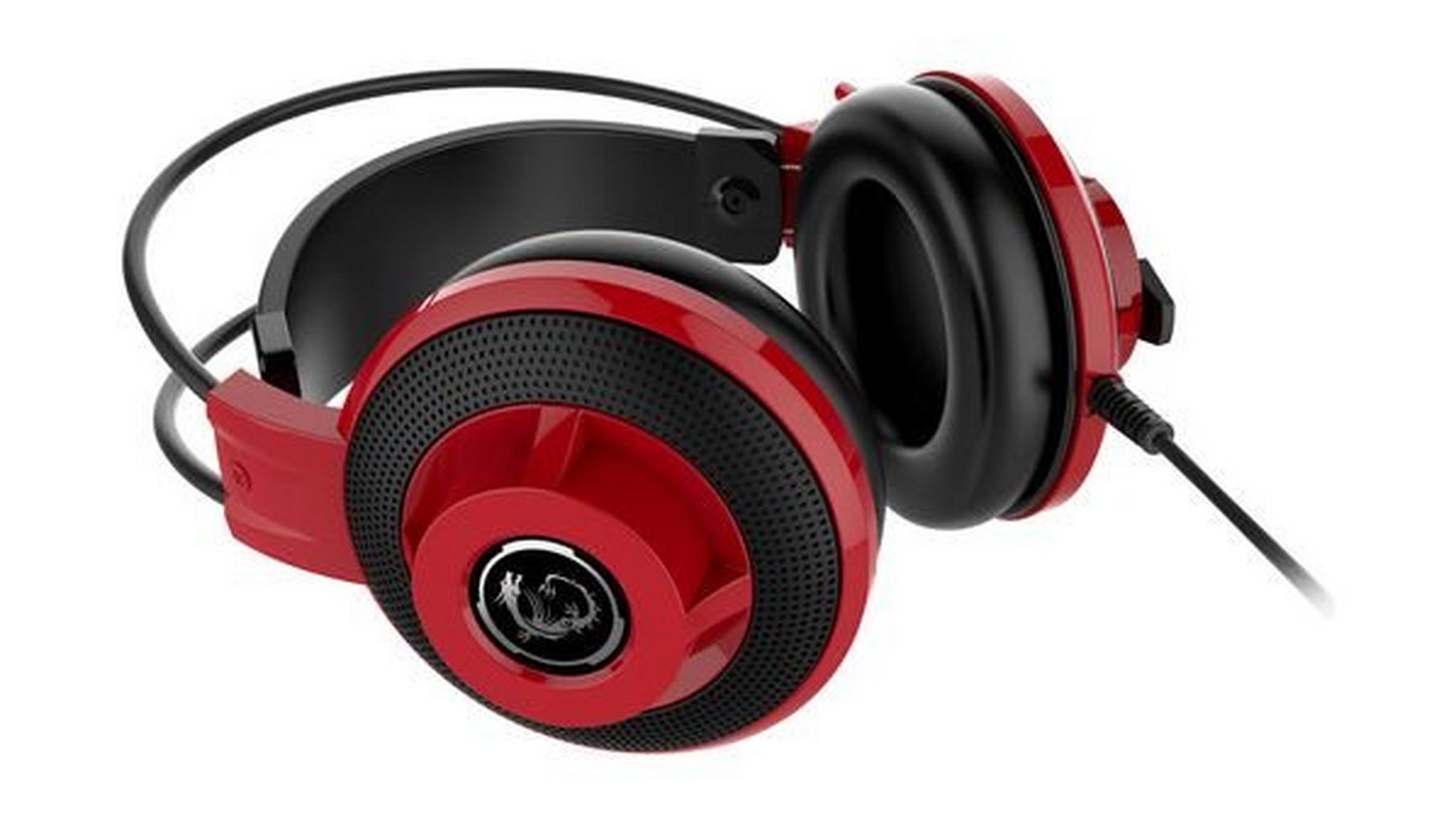 MSI Over-Ear Gaming Headset (DS501) – Red
