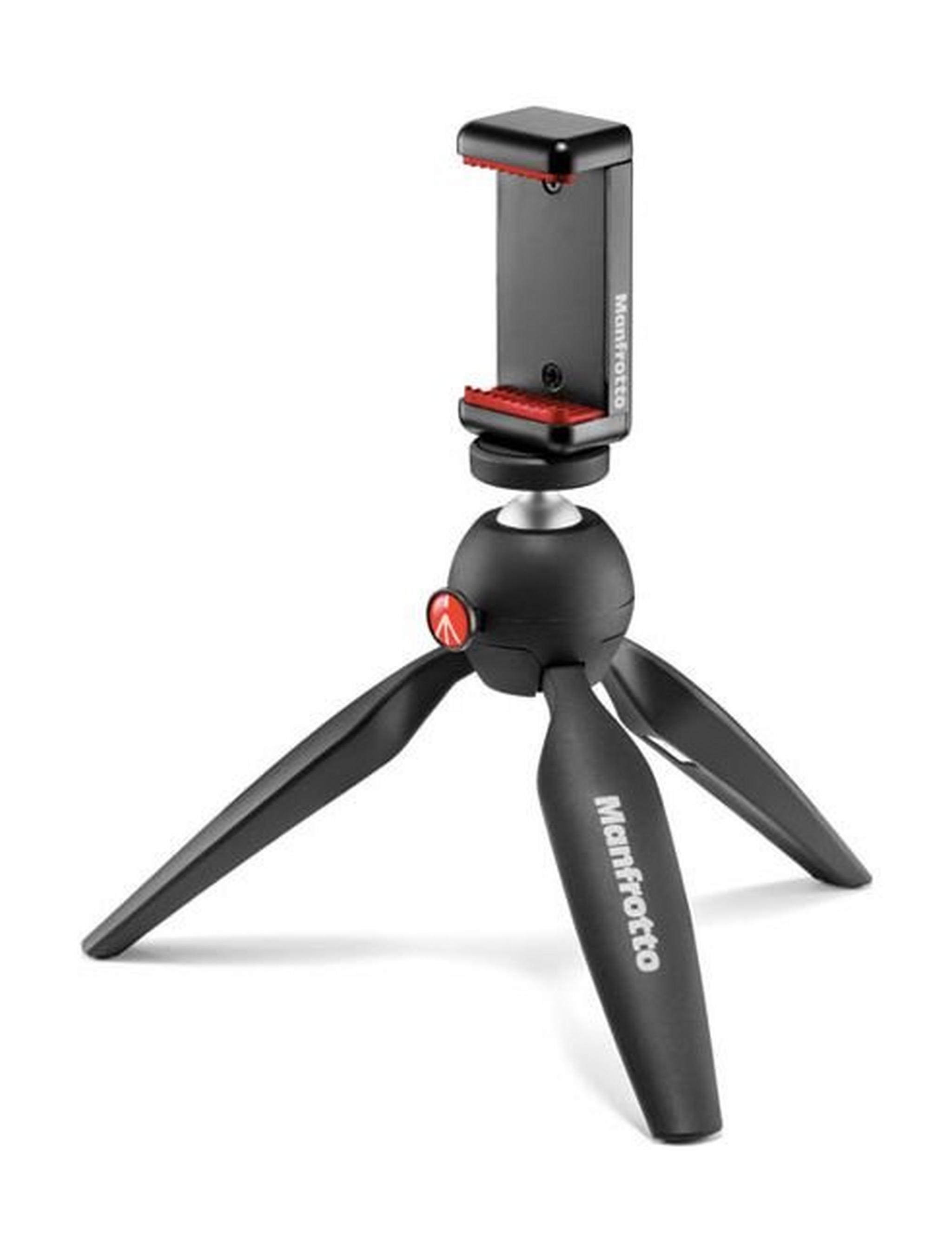 Manfrotto PIXI Mini Table Top Tripod With Universal Smartphone Clamp