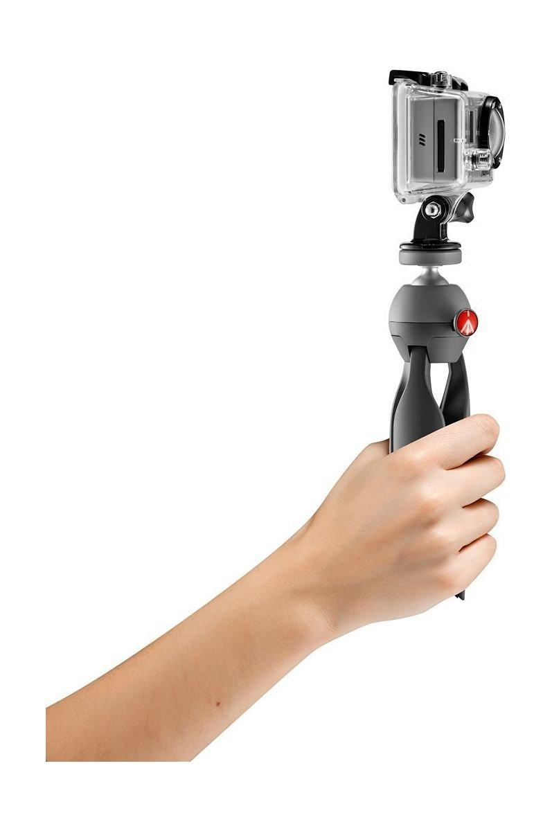 حامل الكاميرا الثلاثي بيكسي ميني بمحول جو برو من مانفروتو