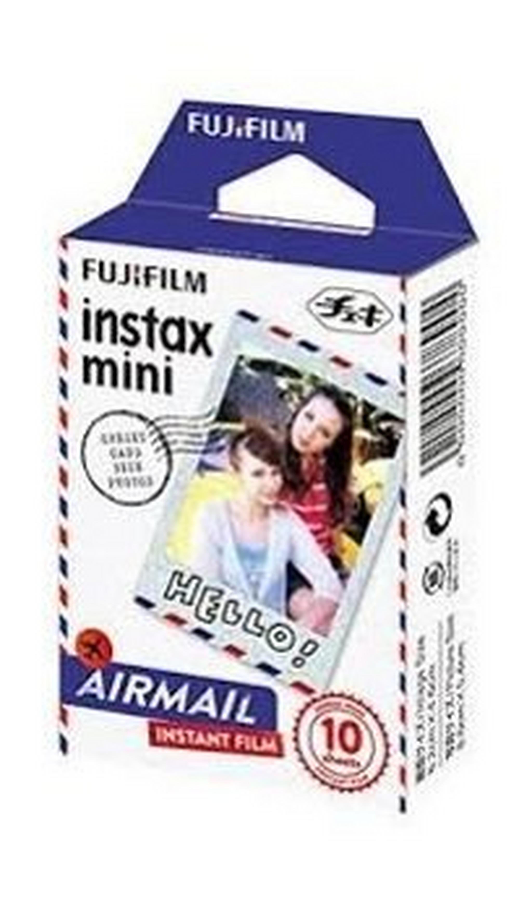 فيلم لكاميرا إنستاكس الصغيرة بتصميم البريد الجوي من فوجي فيلم – ١٠ أوراق في العلبة