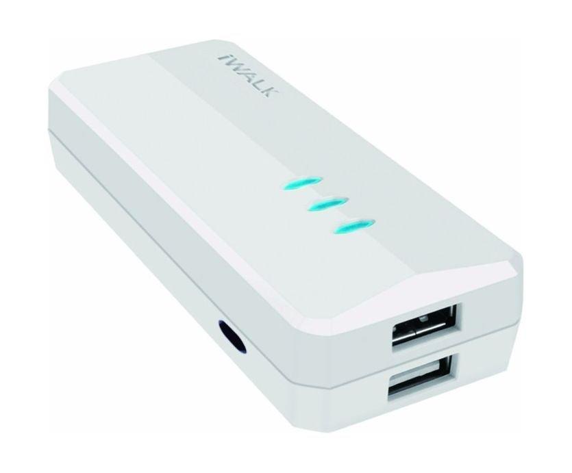 iWALK Supreme Dual-USB 5200mAh Power Bank - White