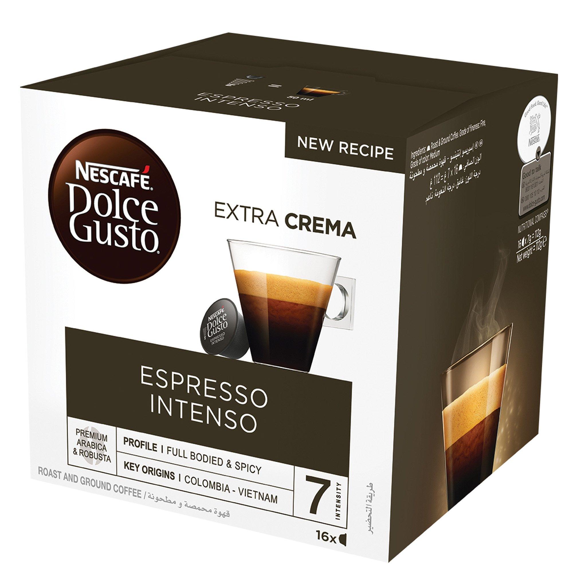 كبسولات قهوة انتنسو اسبريسو من دولتشي جوستو– ١٦ كبسولة