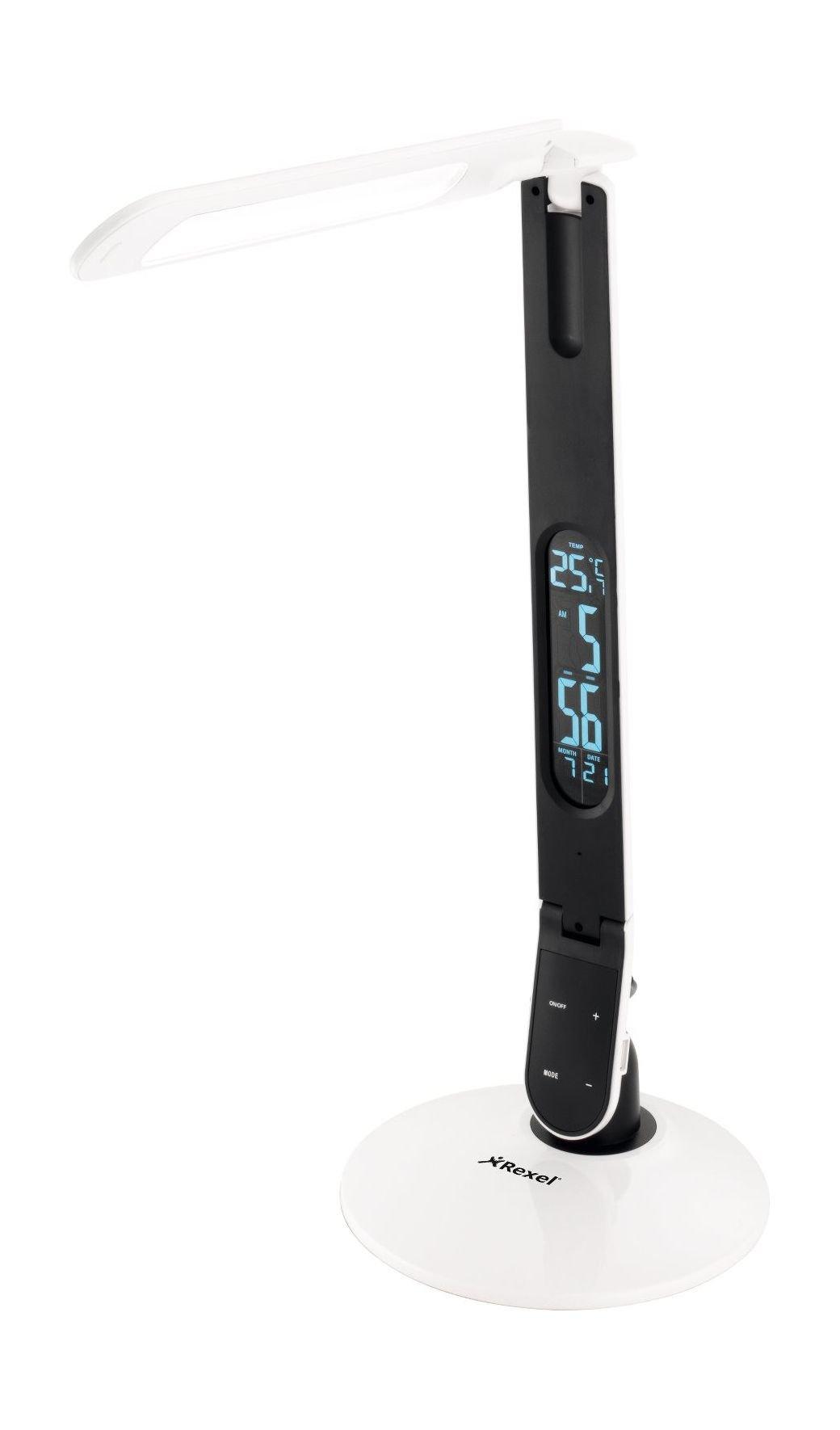 Rexel ActiVita Strip+ Daylight Lamp with Clock, 4402011 - White
