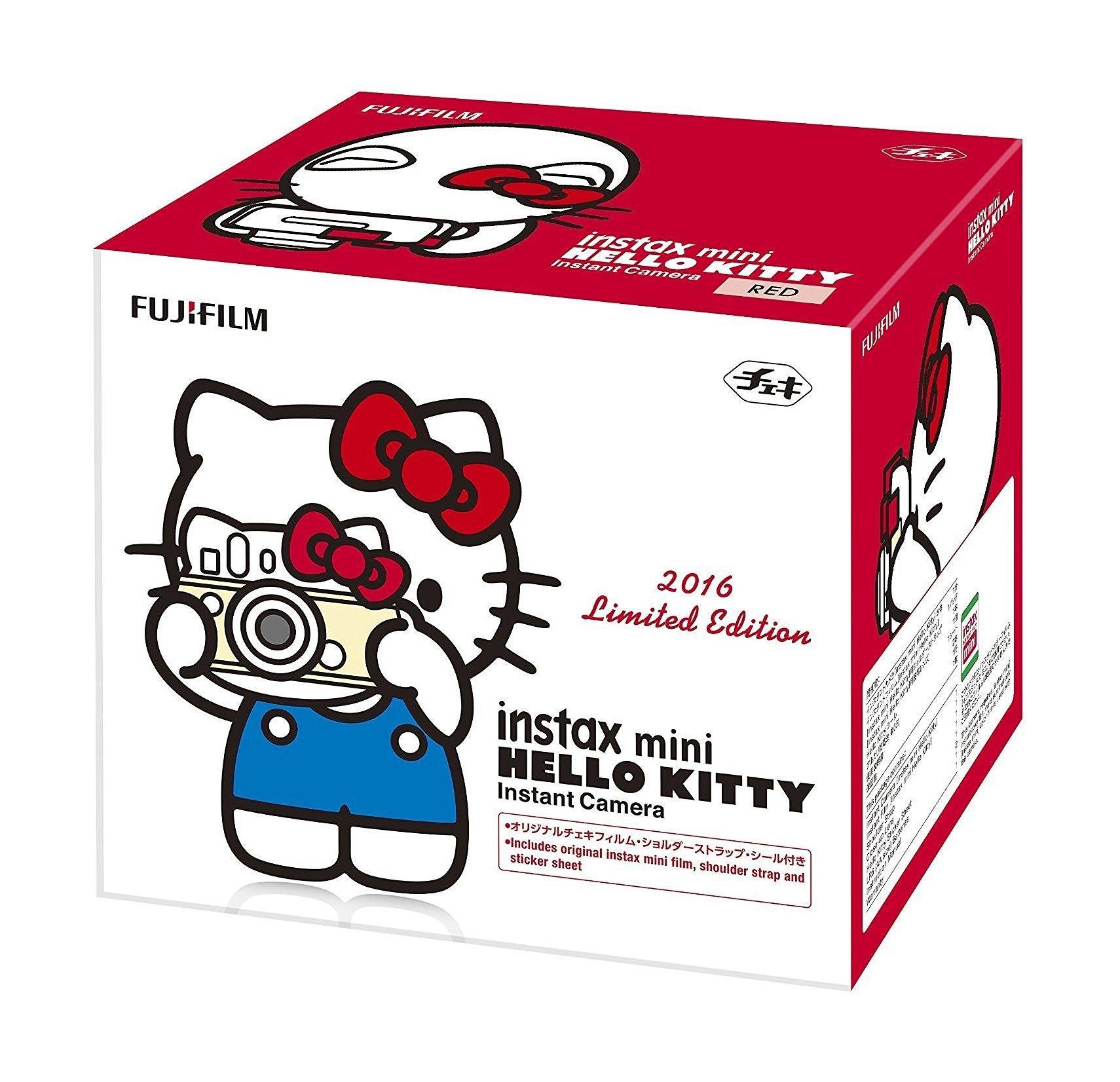 Fuji Instax Mini Hello Kitty Instant Film Camera - Red + Film Kit