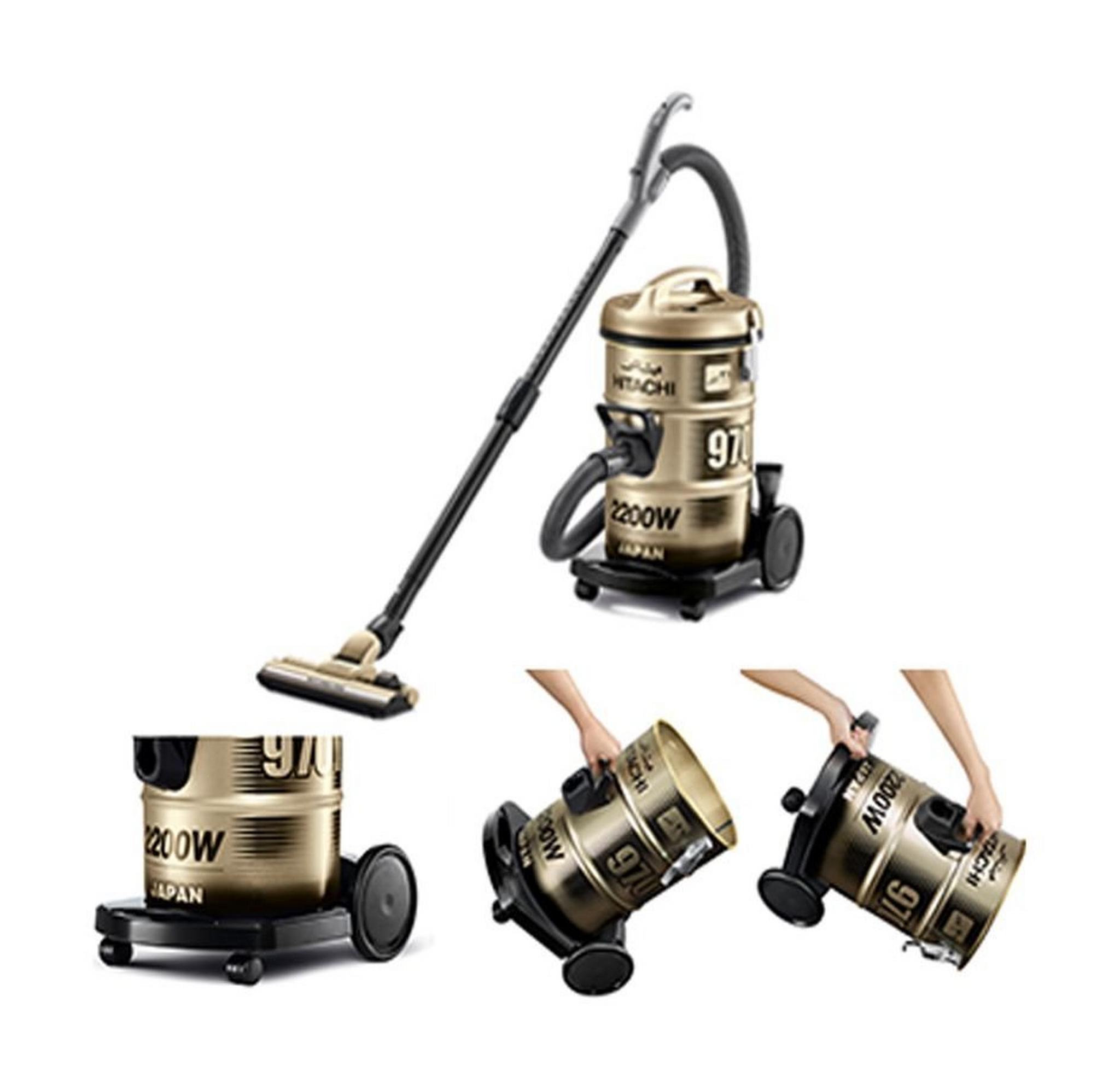 Hitachi 2200W 21L Drum Vacuum Cleaner (CV-970Y) – Gold