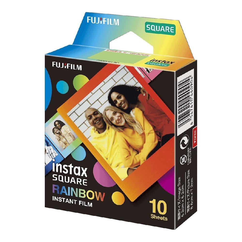 Buy Fujifilm instax square rainbow film - 10 exposures (fuji ph box-yl) in Kuwait