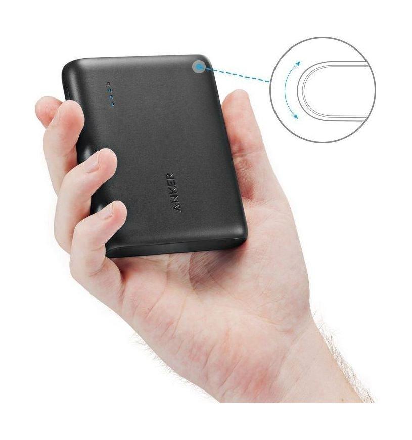 البطارية الخارجية المحمولة باور كور سعة ١٠٤٠٠ ملي أمبير بالساعة من أنكر - أسود