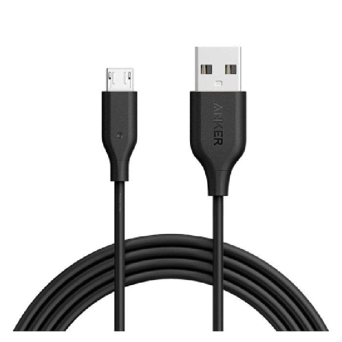 PowerLine Micro USB Cable 6ft/1.8m Ultra-Durable Charging Cable A8133 - Black