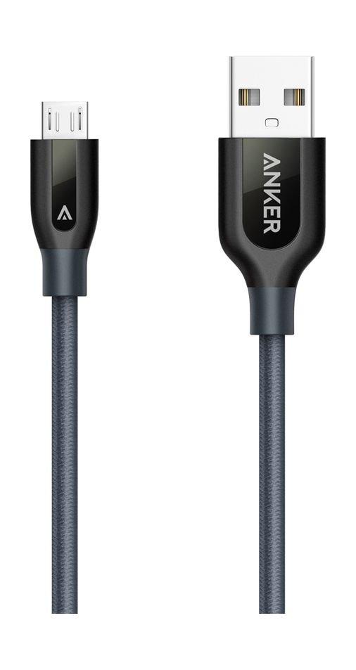 Anker PowerLine + 0.9 Meter Micro-USB Cable (A8142HA1) - Grey