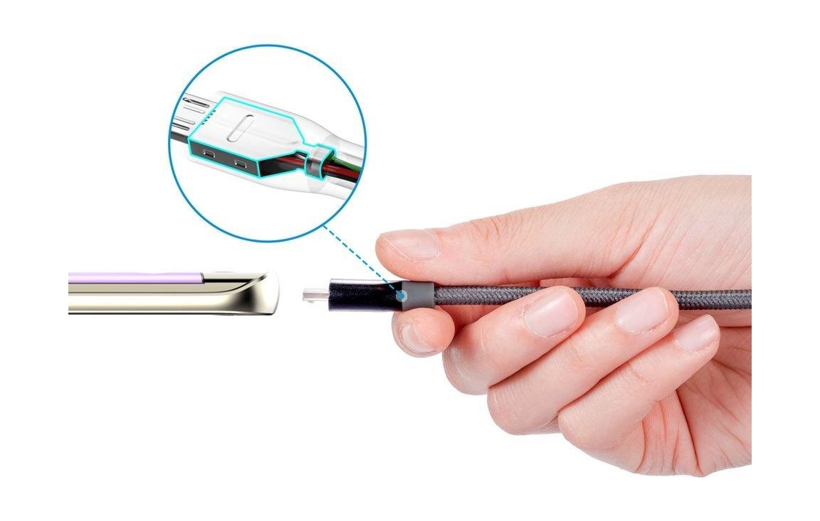 Anker PowerLine + 0.9 Meter Micro-USB Cable (A8142HA1) - Grey