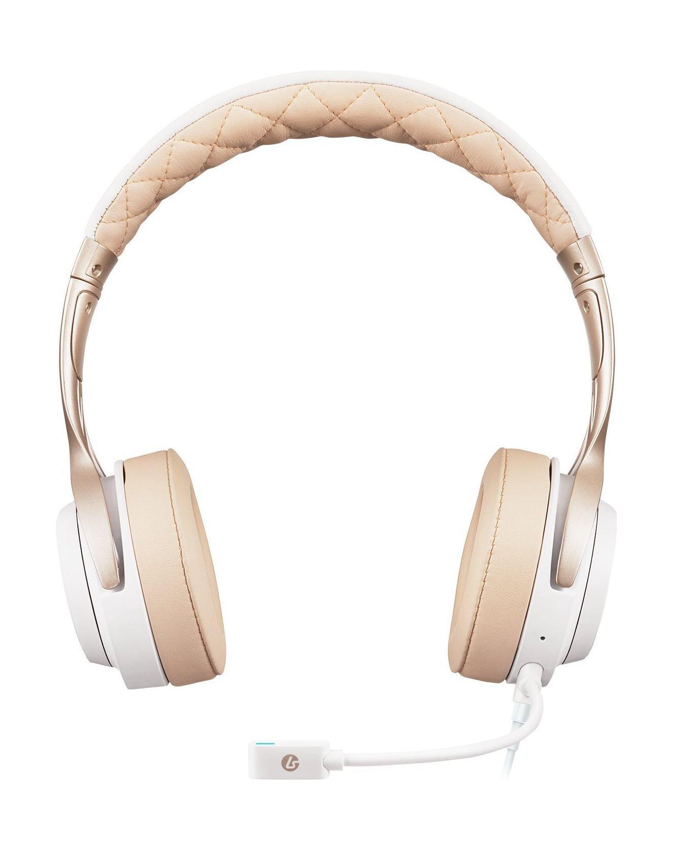 Lucid Sound LS20 Universal On-Ear Wired Gaming Headset w/Mic - White