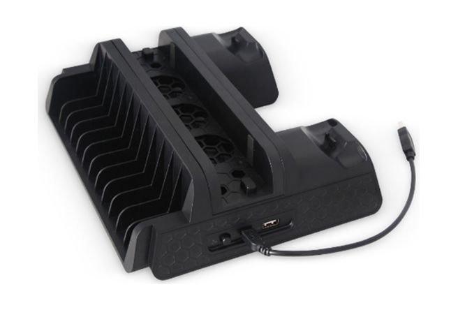 قاعدة التبريد متعددة الوظائف لبلايستيشن ٤ – أسود