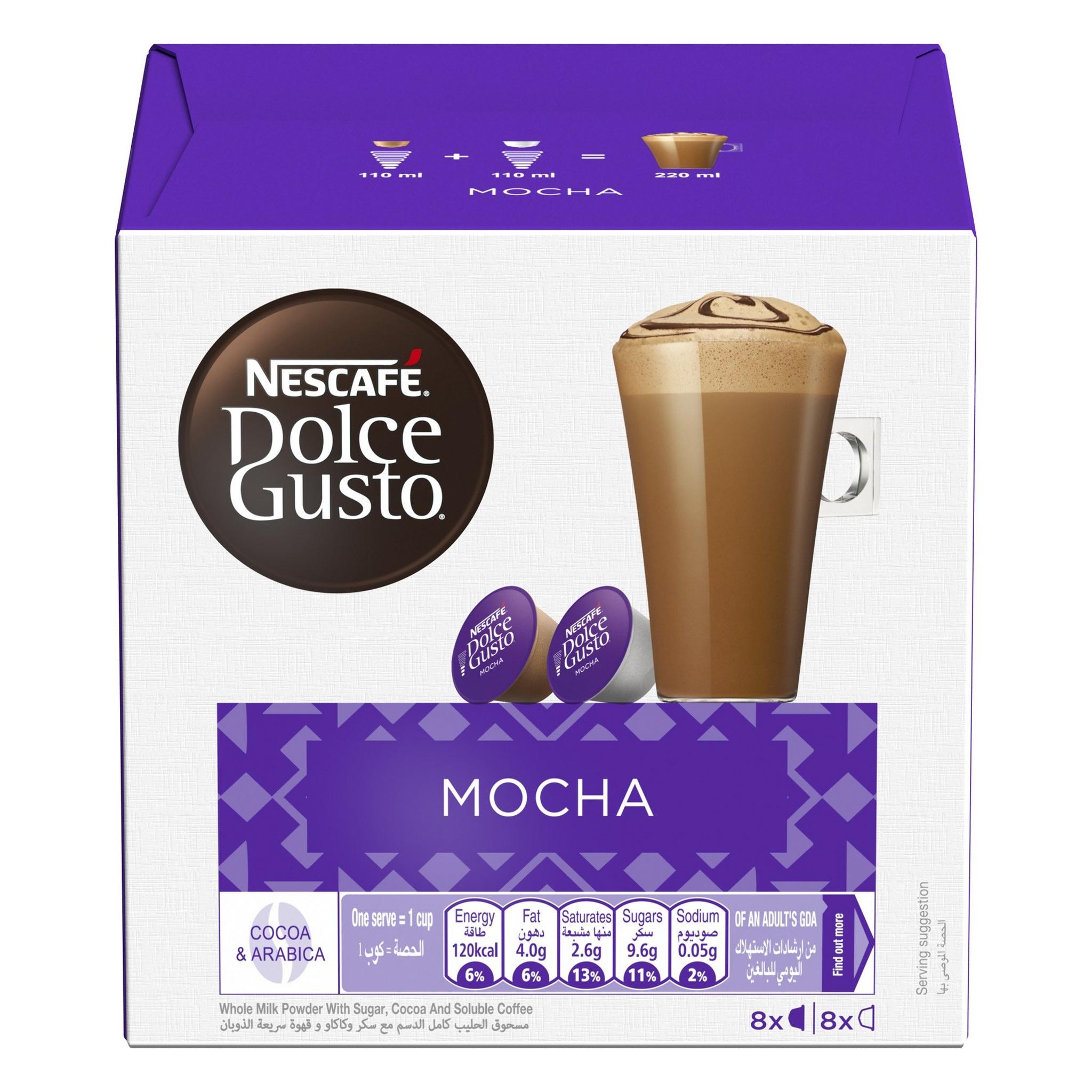 Dolce Gusto Nescafe Capsules – Mocha Flavor