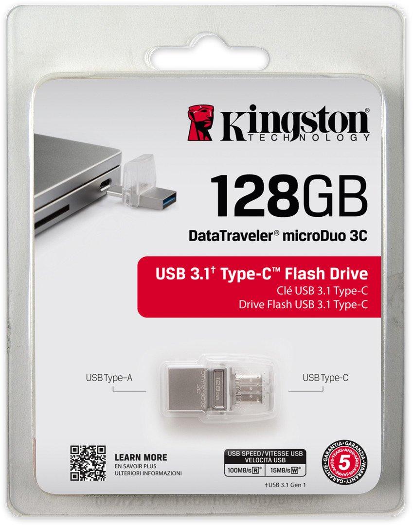 Kingston 128GB DataTraveler microDuo 3C flash (DTDUO3C/128GB)