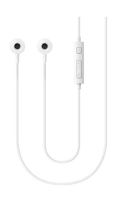 سماعة سامسونج داخل الاذن ستيريو السلكية مع ميكروفون مدمج – أبيض (EHS1303)