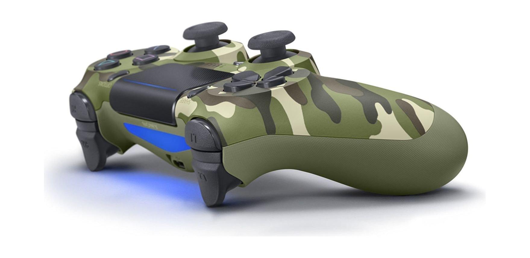 يد التحكم اللاسلكية دوال شوك ٤ لبلاي ستيشن ٤ من سوني –  أخضر مموه