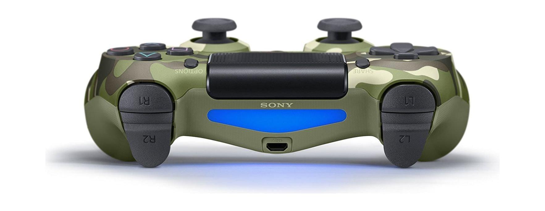 يد التحكم اللاسلكية دوال شوك ٤ لبلاي ستيشن ٤ من سوني –  أخضر مموه