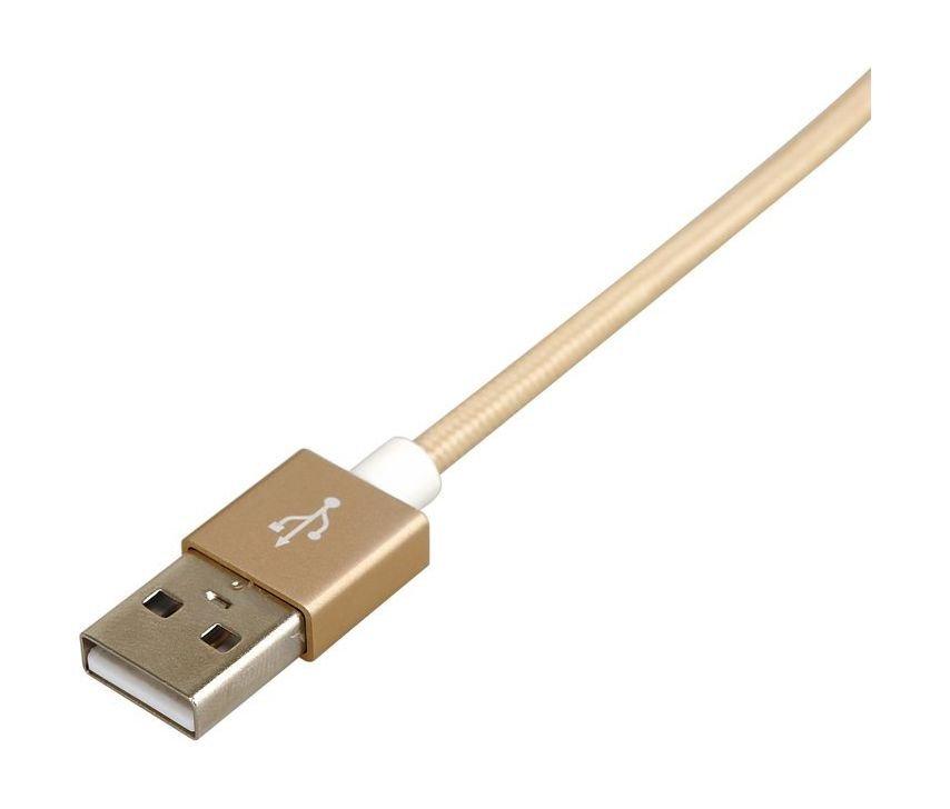 X-Doria Braided USB to Lightning Cable (448895) - Gold