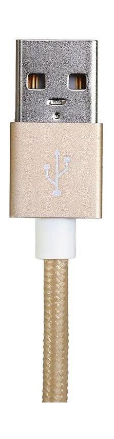 X-Doria Braided USB to Lightning Cable (448895) - Gold