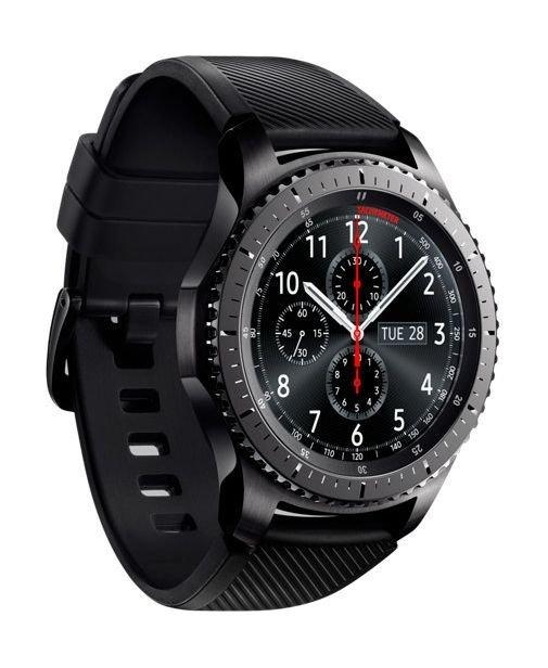 سامسونج جير أس 3 ساعة أمامي ذكية  (SM-R760NDAAKSA) -   كبير – رمادي غامق