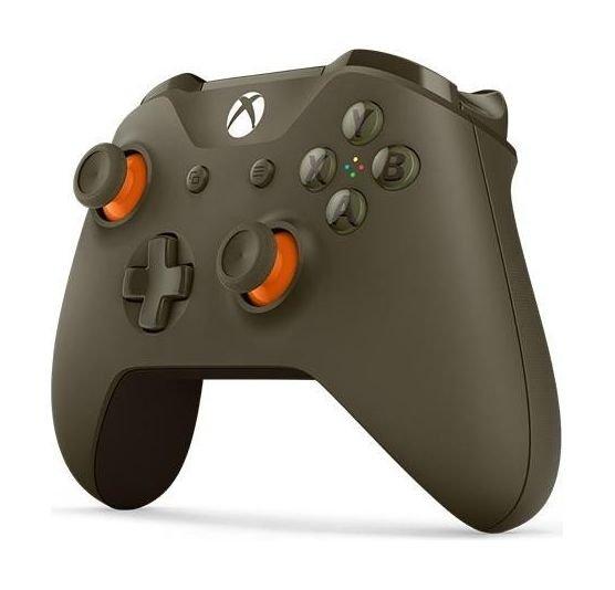 يد التحكم اللاسلكية لإكس بوكس ون من مايكروسوفت - أخضر برتقالي (WL3-00036)