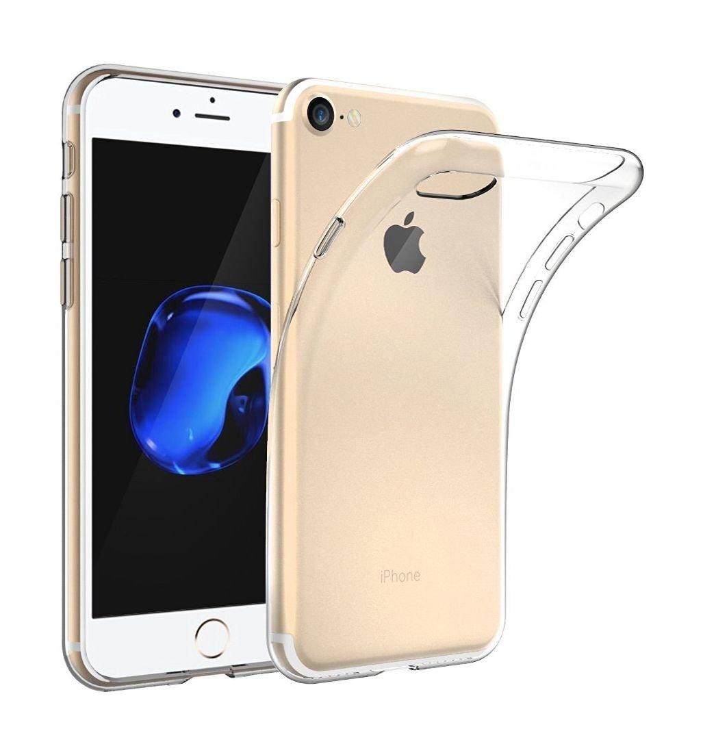 غطاء الحماية إيزي أك الشفاف لهاتف آيفون ٧  + بطارية الشحن الخارجية بقوة ٢٦٠٠ ملي أمبير