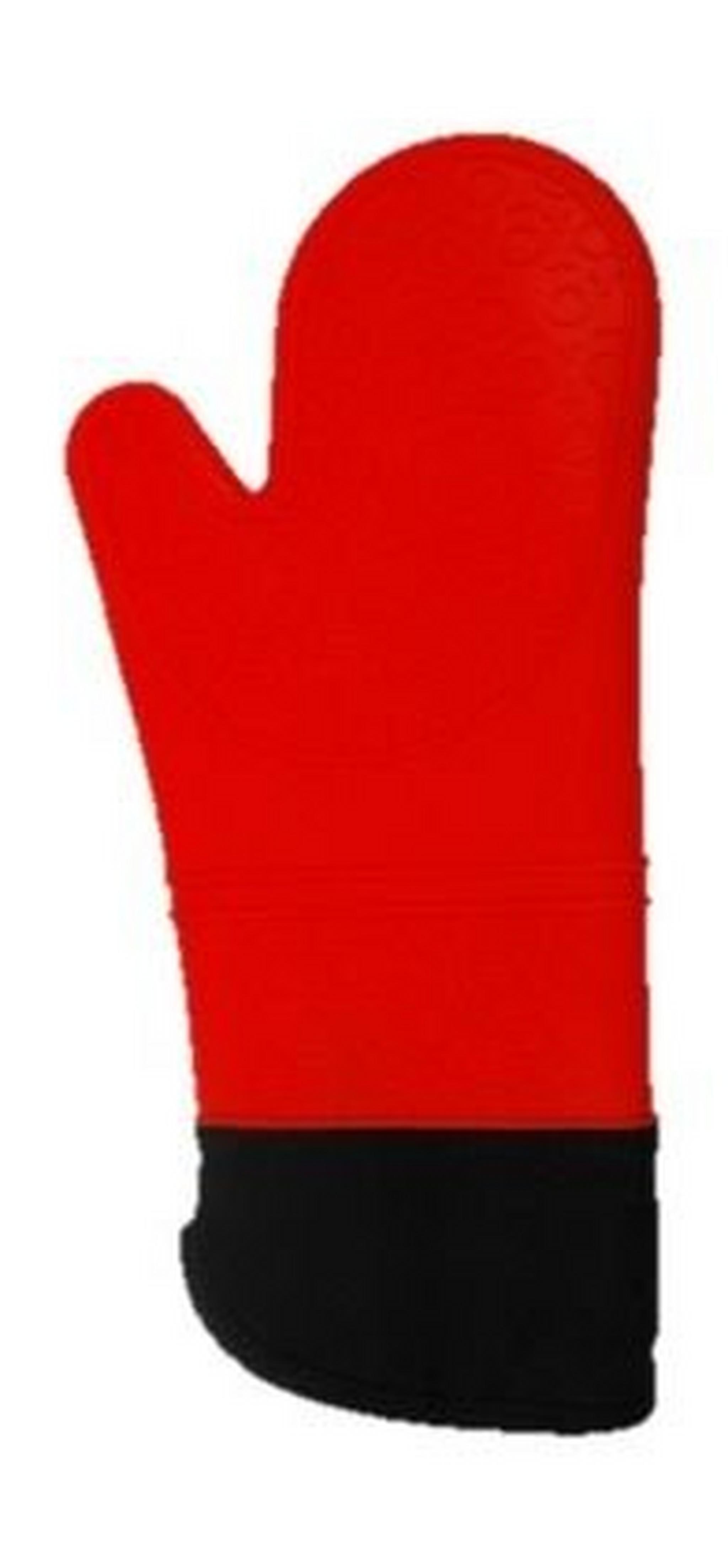 Extra Joy Silicone Oven Mitten – Red