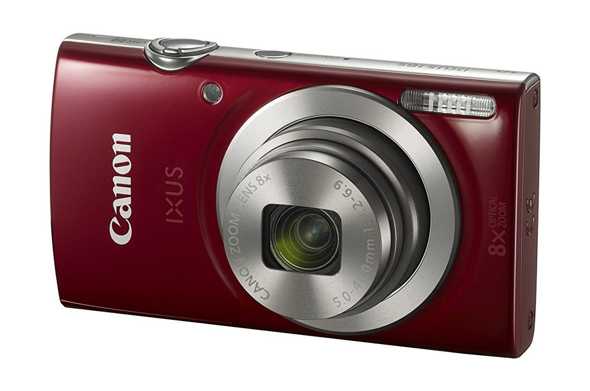 كاميرا كانون إكسيس ١٨٥ الرقمية - ٢٠ ميجابكسل - شاشة إل سي دي  ٢,٧ بوصة - أحمر