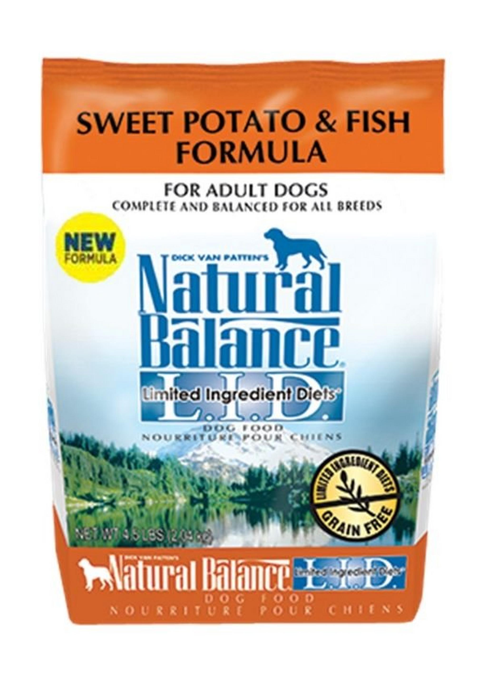 Natural Balance Sweet Potato & Fish Formula For Adult Dogs 4.5 LBS