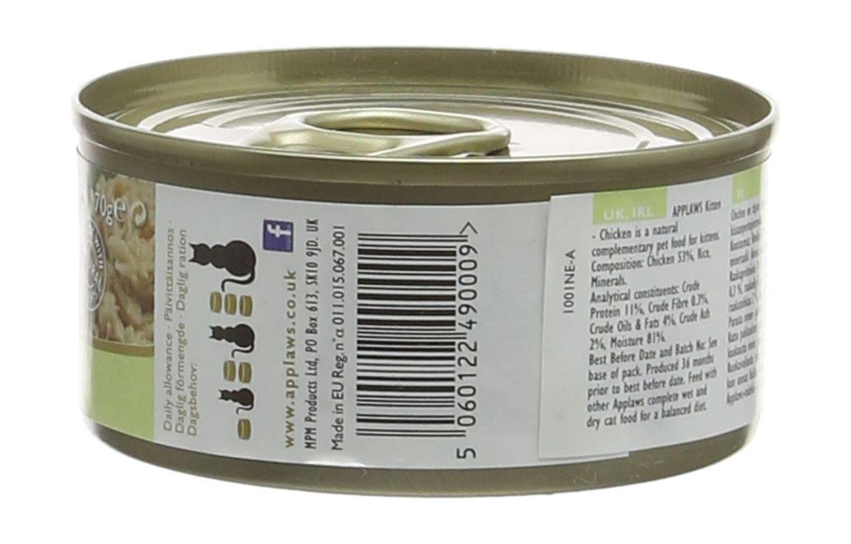 Applaws Kitten Tin Food Chicken Formula 70g